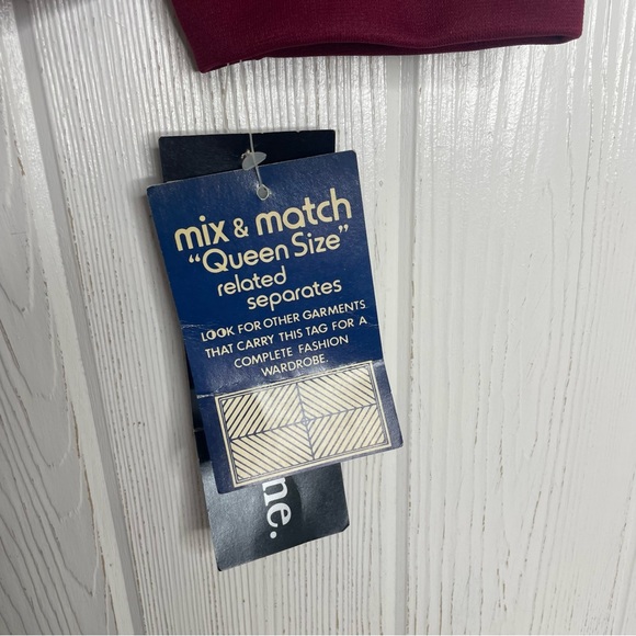 Vintage Separate Scene Jacket 42 Maroon Red Long Sleeve Formal NWT Hudson’s - Picture 5 of 9